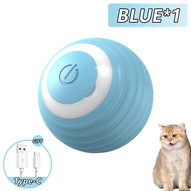 Smart Interactive Rolling Ball - Automatic Cat Toy for Indoor Play