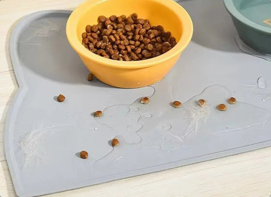 Non-Slip Waterproof Silicone Cat Mat – Easy-Clean Anti-Dirt Pad