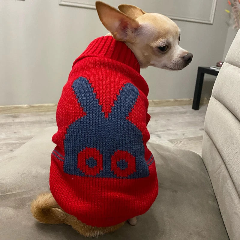 Warm Knitted Dog Sweater - Winter Clothes for Small & Medium Pets
