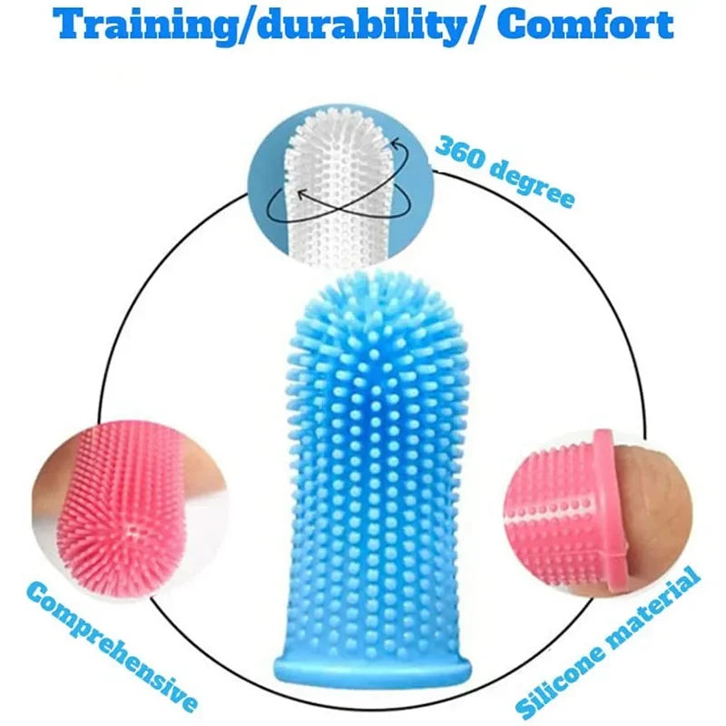 Soft Silicone Finger Toothbrush for Dogs & Cats – Dental Care Tool