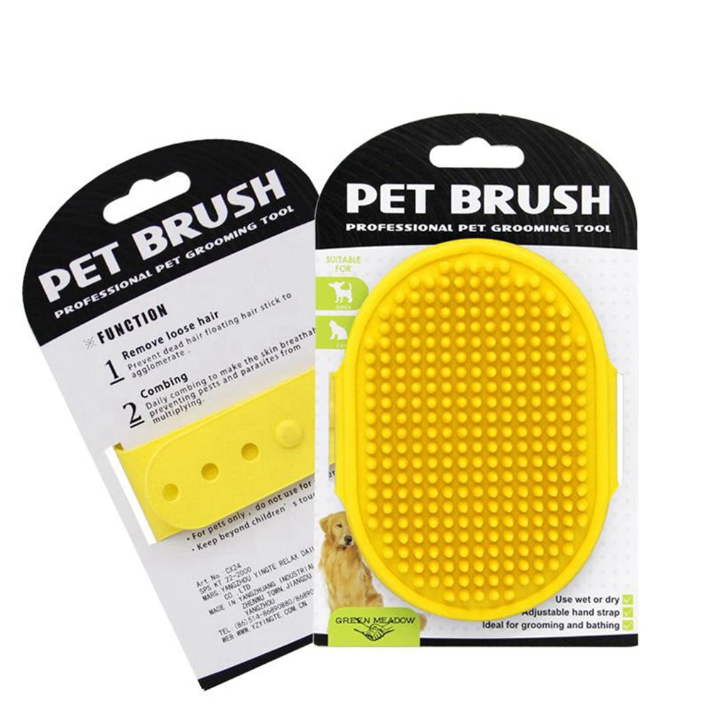 Pet Cleaning Brush Gloves – Bath & Grooming Massage Comb for Dogs & Cats